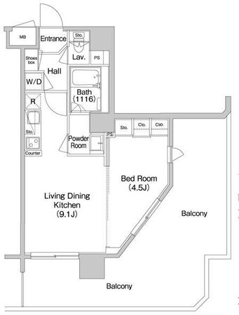 南砂町駅 徒歩12分 3階の物件間取画像